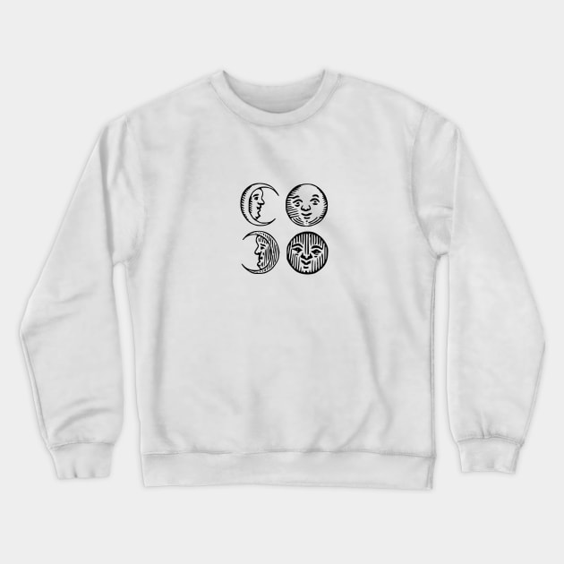 Moon Phases Crewneck Sweatshirt by xam